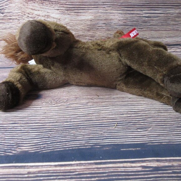 Aurora Brown Pony Horse Plush 12" Get Well Boot Barn Ribbon White Blaze - NWT - Picture 8 of 8